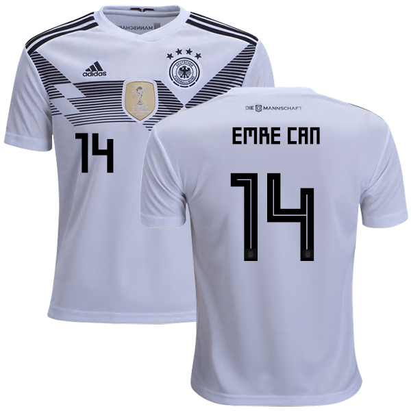 Germany #14 Emre Can White Home Kid Soccer Country Jersey - Click Image to Close
